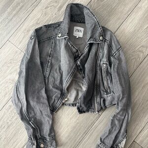 Zara Gray Belted Jacket